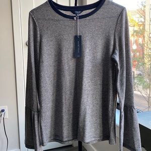 Lucky Brand Striped Hacci Top